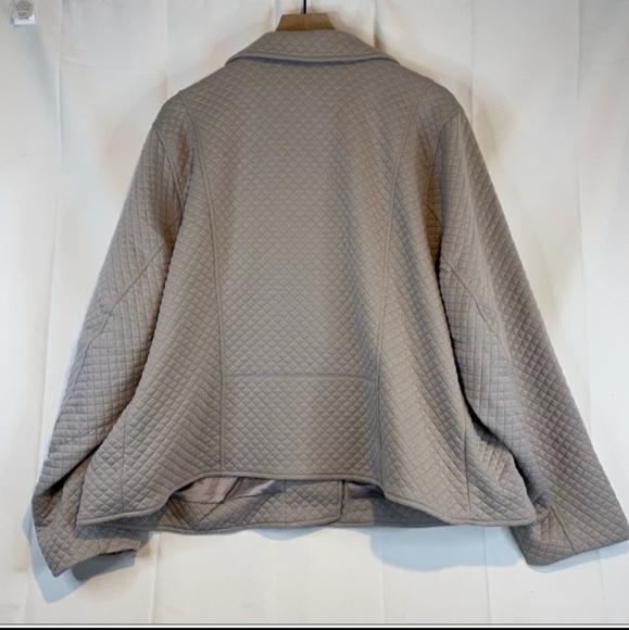 Torrid moto jacket grey quilted NWT size 5x (26/28) - Picture 11 of 15